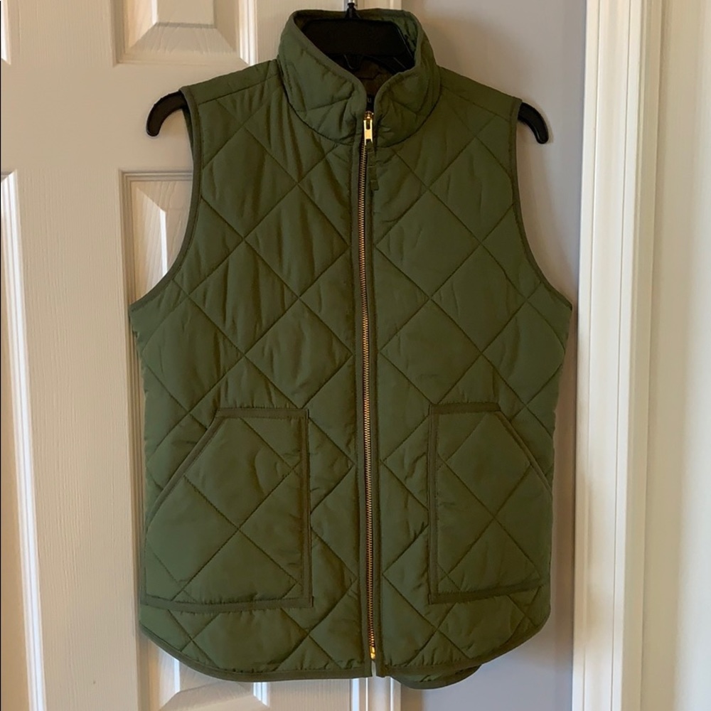 J Crew Mercantile Quilted Puffer Vest